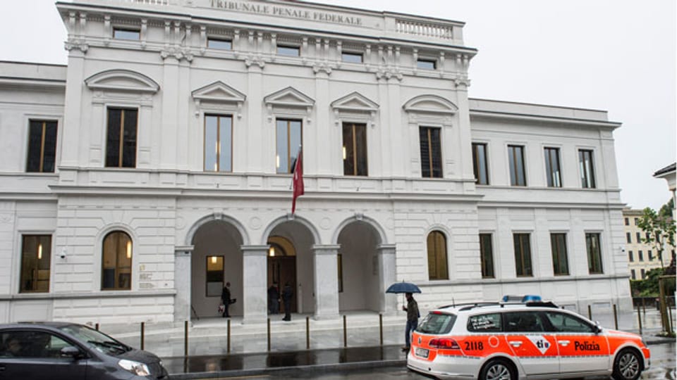 Aussenansicht des Bundesstrafgerichts in Bellinzona, aufgenommen am 28. April 2014.