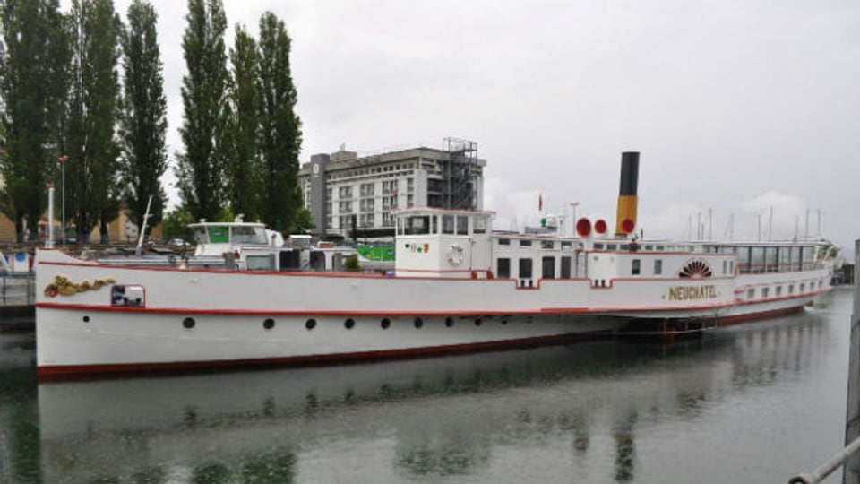 Das restaurierte Dampfschiff "Neuchâtel".