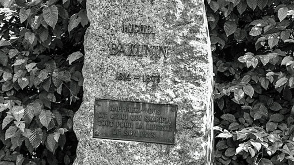 Grab des anarchisten Michail Bakunin auf dem Berner Bremgartenfriedhof.
