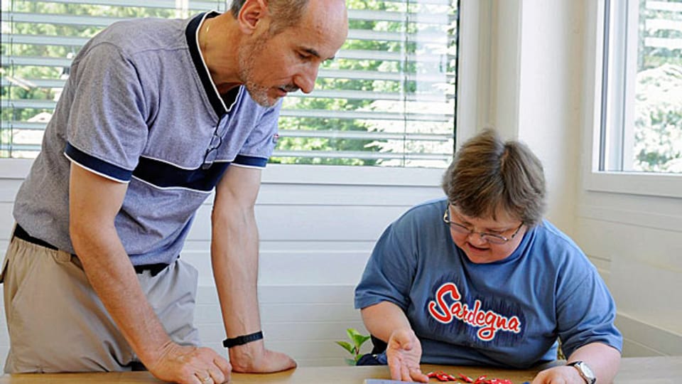 Die IV hat eine politische Vorgabe: Bis in vier Jahren muss sie 17‘000 Menschen eingliedern. Bild: Behindertenwerkstätte in St. Gallen.