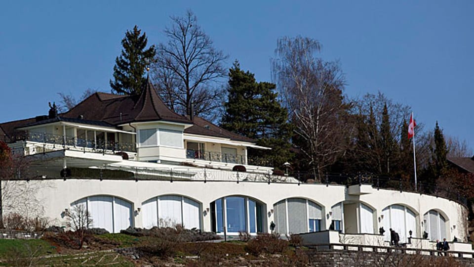 Die Villa von Alt-Bundesrat Christoph Blocher. Hier wurde im März 2012 anlässlich einer Hausdurchsuchung die Korrespondenz mit der «Weltwoche» beschlagnahmt.