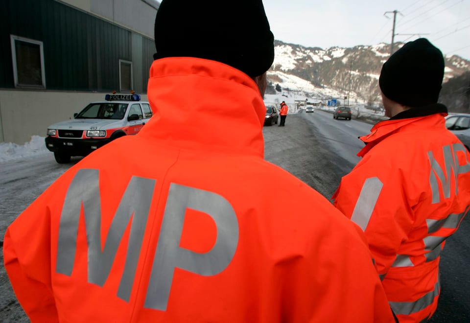 Militärpolizisten im Einsatz am WEF in Davos.