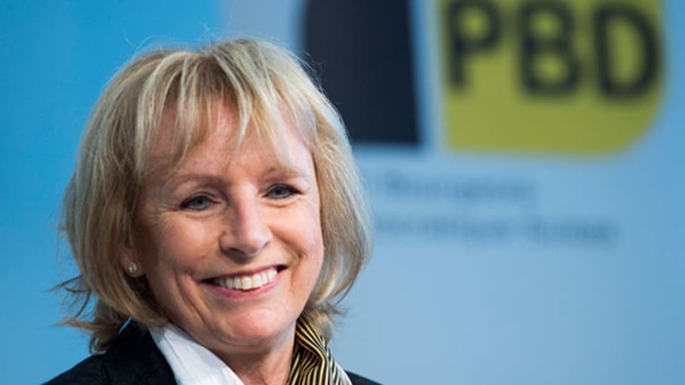 Nationalrätin Ursula Haller an der BDP-Delegiertenversammlung am 5. April 2014 in Luzern.