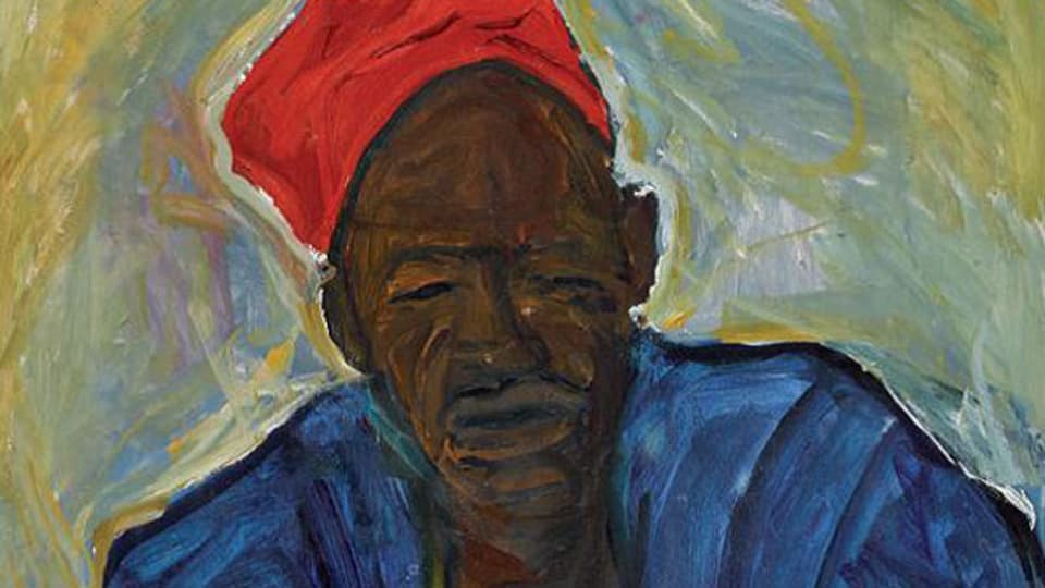 Gnädinger brach 1965 nach Togo auf, wo er 17 Jahre als Entwicklungshelfer wirkte. Bildausschnitt aus «Afrikaner mit roter Kappe».