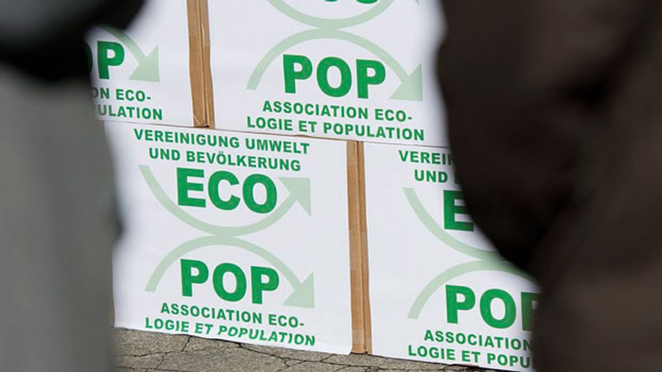 Einreichung der ECOPOP-Initative «Stop der Überbevoelkerung» am 2. November 2012 in Bern.