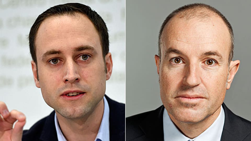 FDP-Vizepräsident Christian Wasserfallen und GLP-Nationalrat Roland Fischer