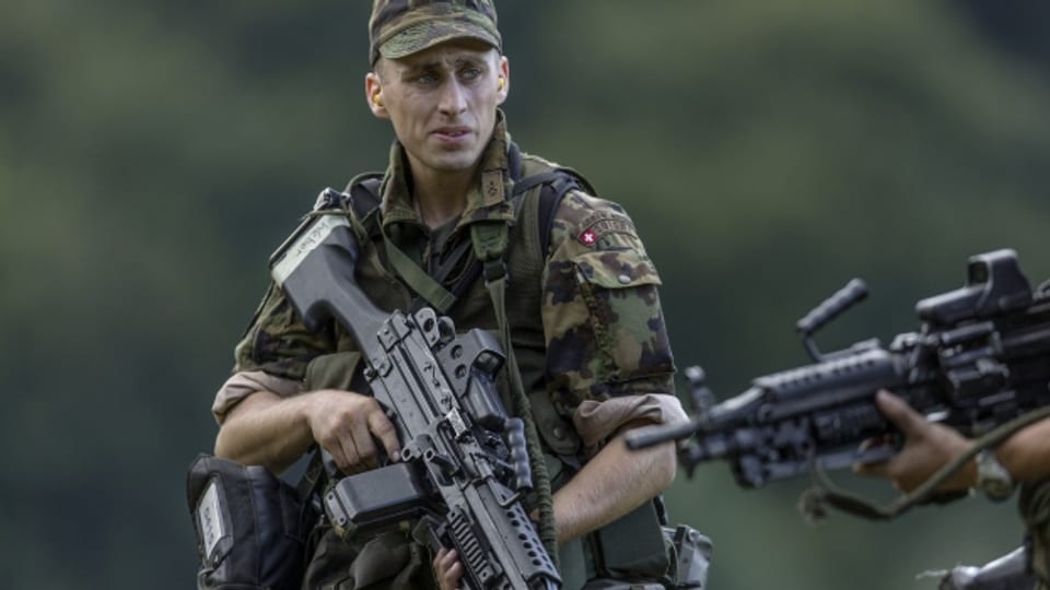 Ausbildung der Grenadier-Rekruten in Isone.