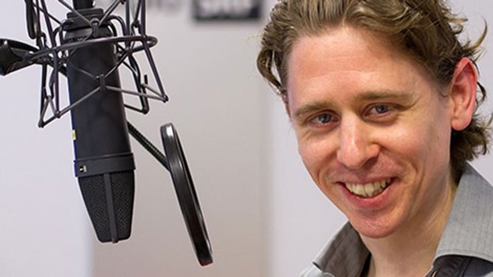 Michael Fehr am 11. Mai 2015 als Gast im «Focus» bei Radio SRF3.