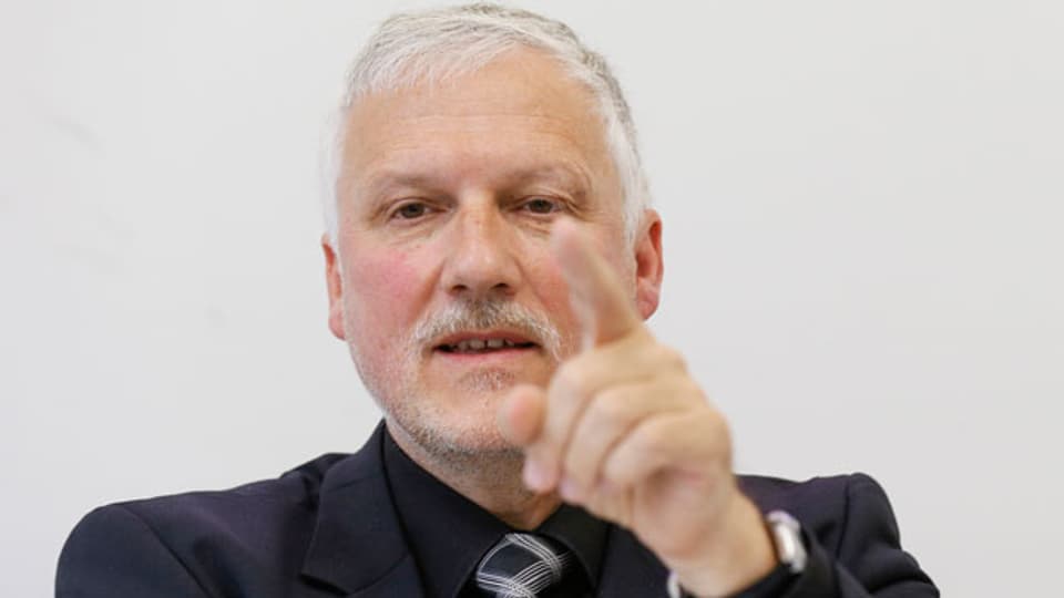 Peter Gomm, Präsident der Konferenz der kantonalen Sozialdirektorinnen und Sozialdirektoren (SODK) am 22. Mai 2015 in Bern.