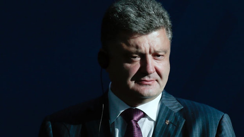 Mit dem Gesetz stehen die Gläubiger vor einer unechten Wahl. Bild: Petro Poroschenko, Präsident der Ukraine.