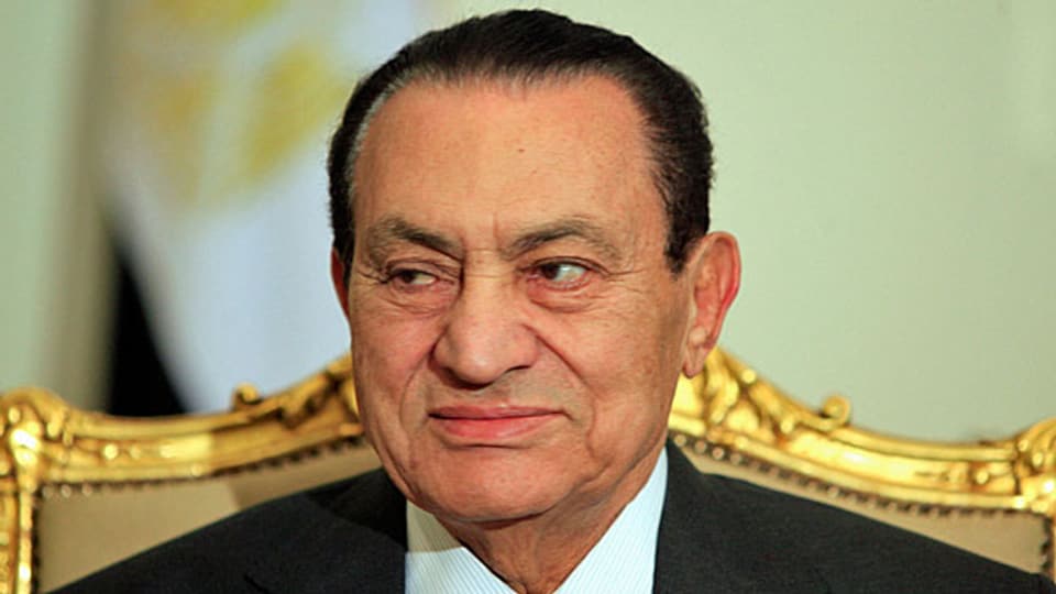2011 gestürzt und nun inoffizieller Namenspatron eines Bundesgesetzes, der sogenannten «Lex Mubarak»:  der ehemalige ägyptische Präsident Hosni Mubarak.