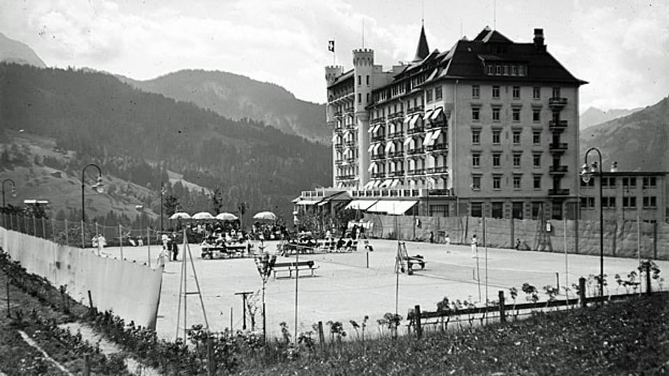 Tennis-Turnier in Gastaad 1915.