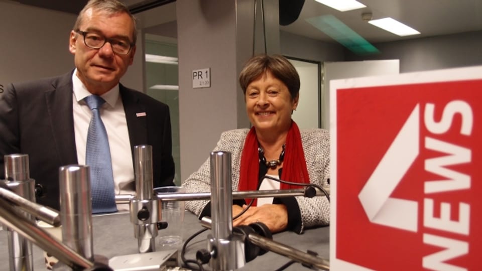 Margret Kiener Nellen (SP) und Ruedi Noser (FDP) diskutieren über die Swissness-Vorlage.