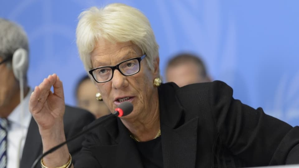Die ehemalige Bundesanwältin Carla del Ponte glaubt nicht an politischen Druck beim PLO-Terror in der Schweiz