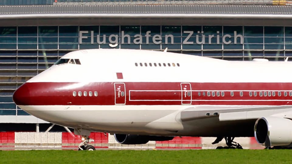 Drei Maschinen der königlichen Fluggesellschaft Qatar Amiri Flight landeten während der Nachtruhesperre auf dem Flughafen Zürich.