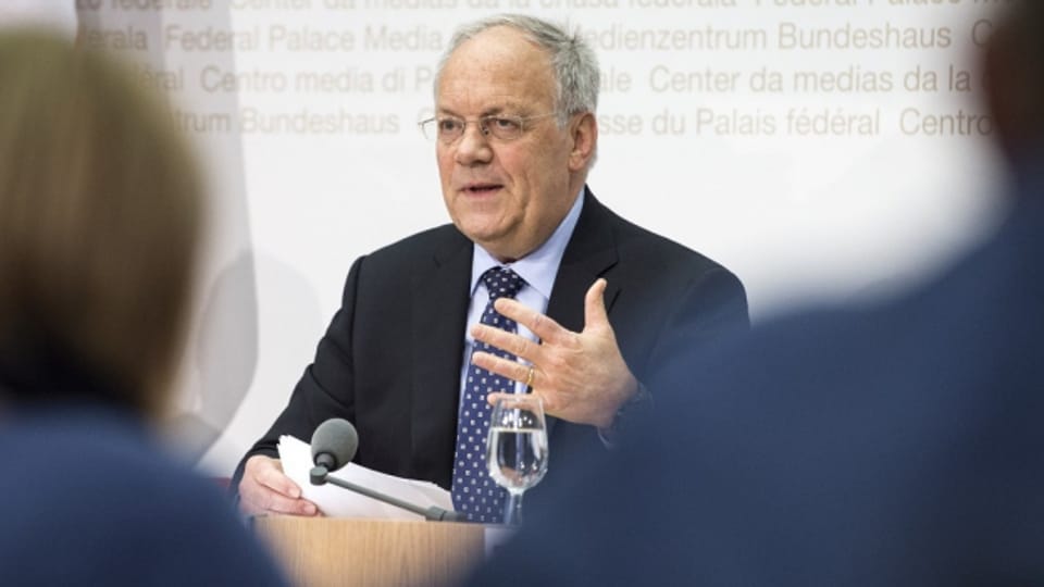 Bundesrat Johann Schneider-Ammann stellt Bildungsbotschaft vor.