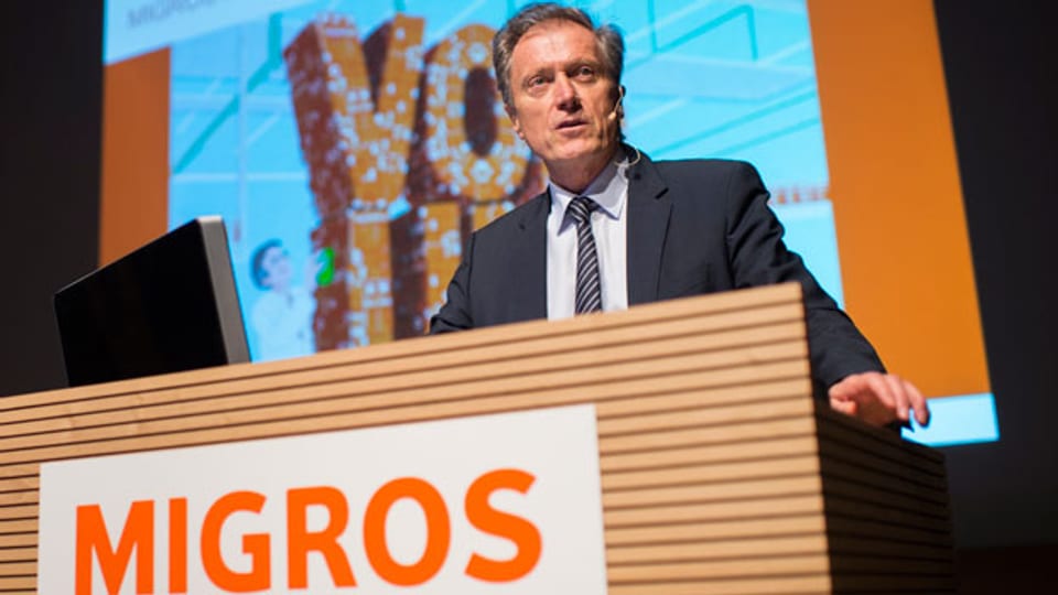 Herbert Bolliger, CEO Migros, an der Bilanzmedienkonferenz in Zürich am 31. März 2016