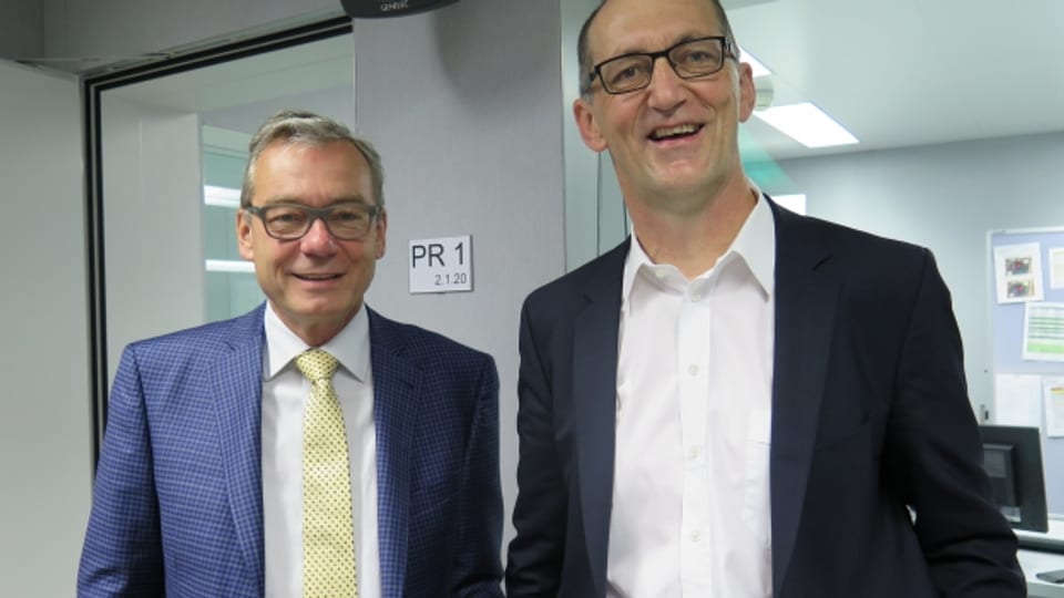Hausbesitzer sollen bei Renovationen Steuererleichterungen erhalten - FDP-Ständerat Ruedi Noser (links) und SVP-Ständerat Werner Hösli haben diskutiert.