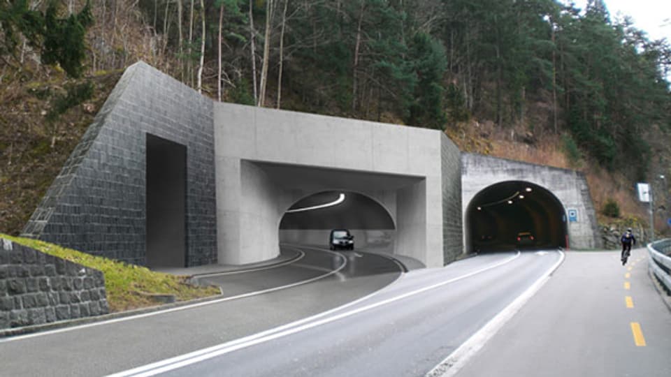 So könnte die Einfahrt zum geplanten Axentunnel aussehen.