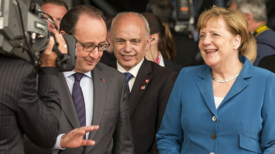 Merkel, Maurer und Hollande
