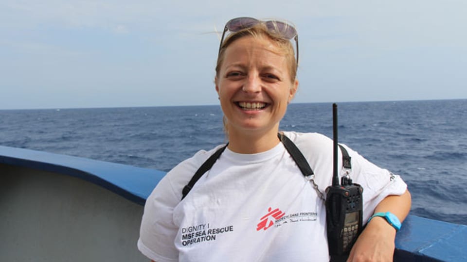 Antonia Zemp, Pflegefachfrau auf MSF-Rettungsboot.