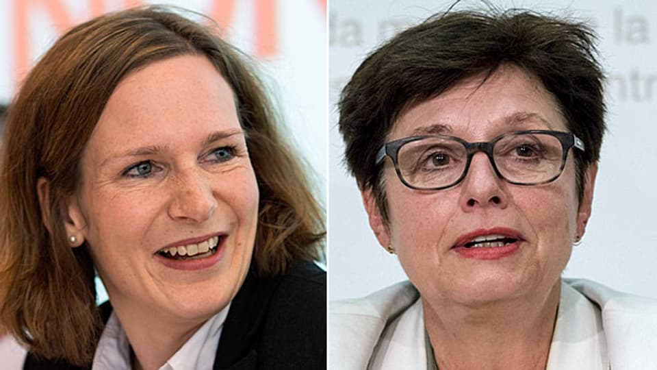 Ein Parteibuch - zwei entgegengesetzte Meinungen: SP-Nationalrätin Evi Allemann und SP-Ständerätin Anita Fetz.