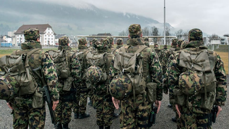 Swisscoy –Soldaten in der Ausbildung.