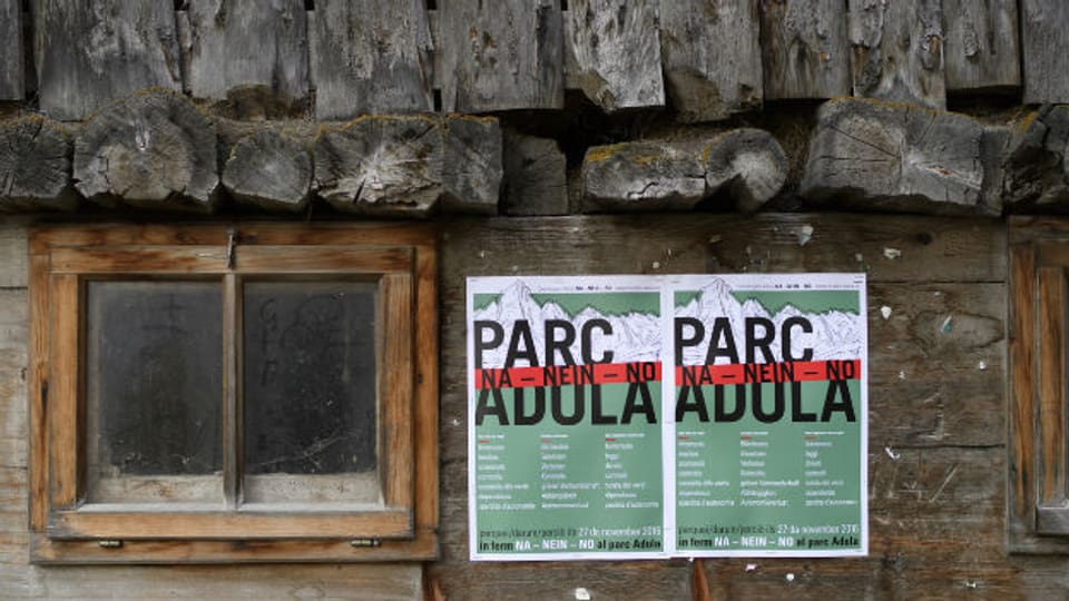 Der Adula Nationalpark bleibt ein Plan