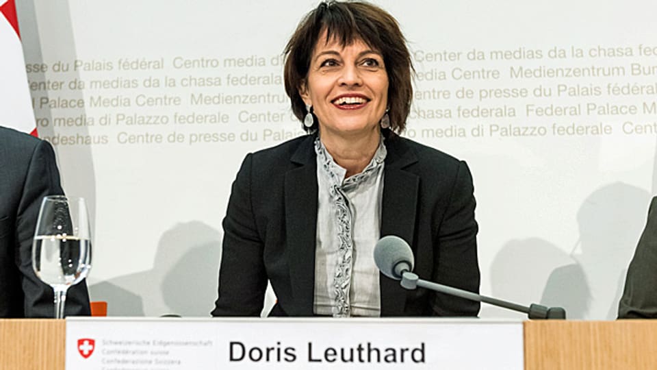 Verkehrsministerin Doris Leuthard macht sich stark für NAF.