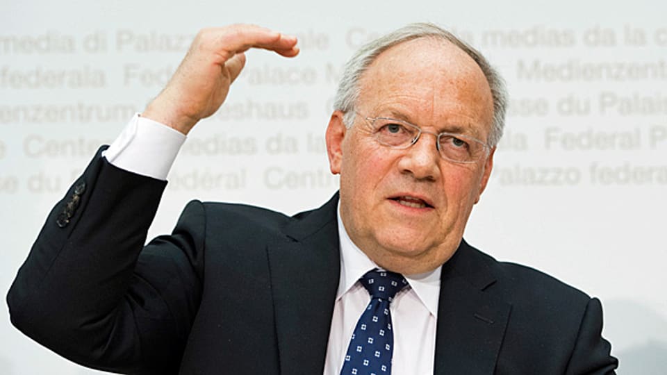 Bundesrat Johann Schneider-Ammann, am 11. Januar an der Medienkonferenzim Bundeshaus.