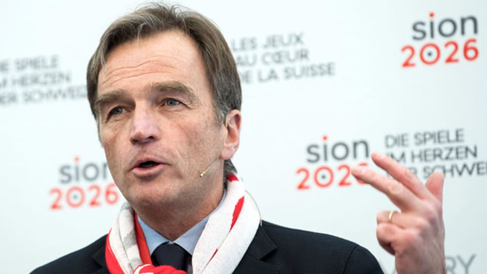 Jean-Philippe Rochat, Präsident des Komitees «Sion 2026» in Bern.