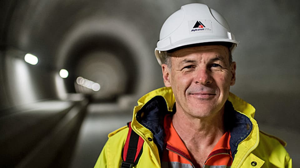Alp-Transit-Gotthard-Chef Renzo Simoni im Ceneri-Basistunnel.