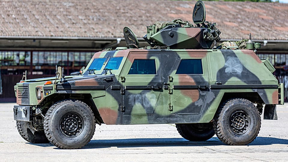 Ein «Eagle»-Aufklärungsfahrzeug der Schweizer Rüstungsfirma MOWAG.