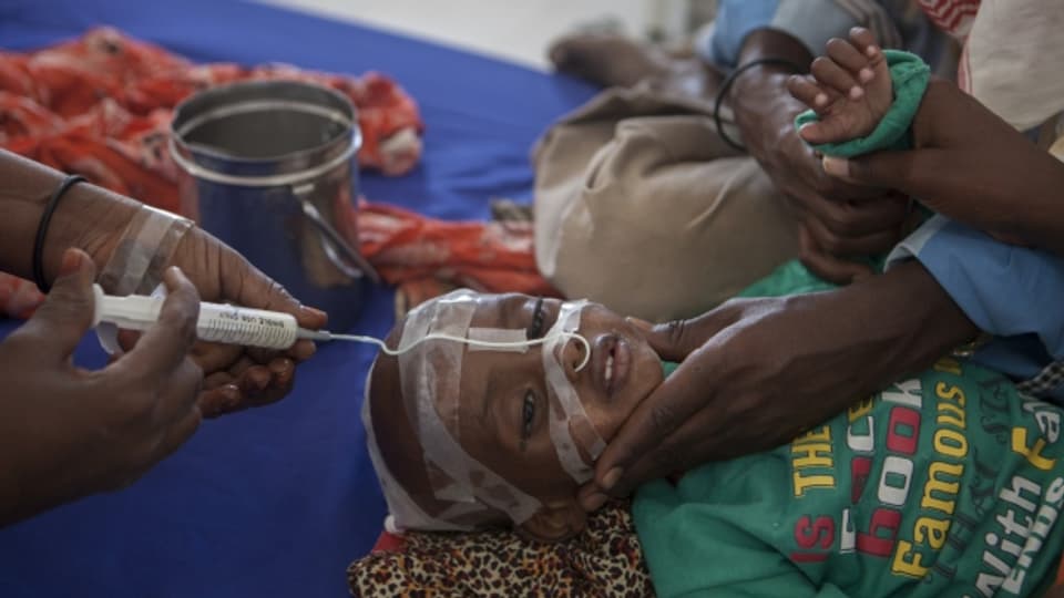 Aufgrund von Dürre und Konflikten sind im Südsudan, in Somalia und Nigeria 13 Millionen Menschen vom Hungertod bedroht.
