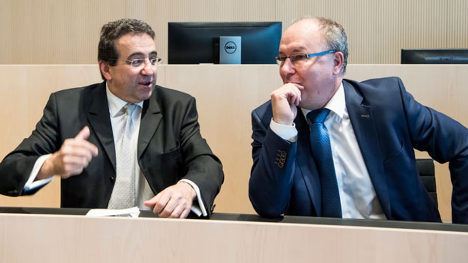 FDP-Finanzminister Pascal Broulis (links) und der SP-Sozialdirektor Pierre-Yves Maillard haben fünf Jahre die Regierung geführt.