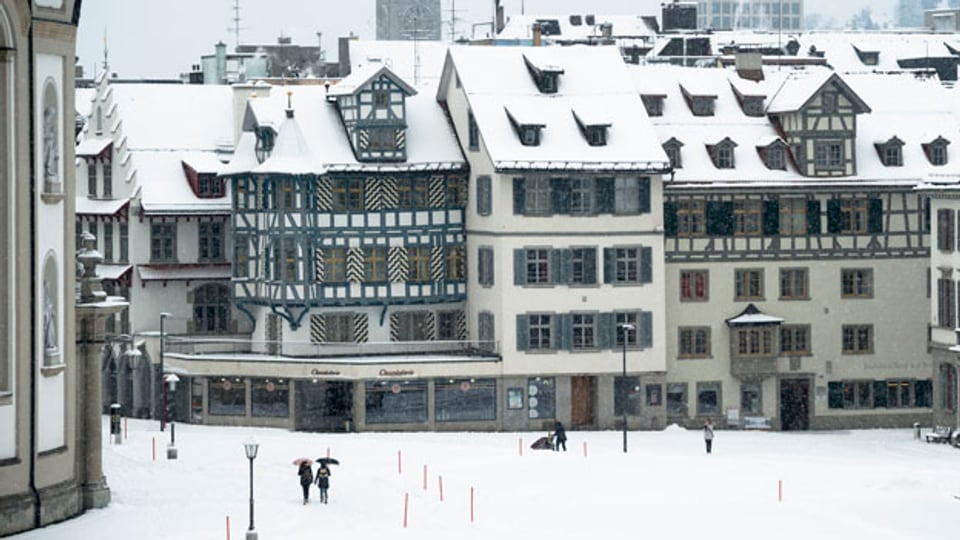 Schnee in St. Gallen. Archivbild.