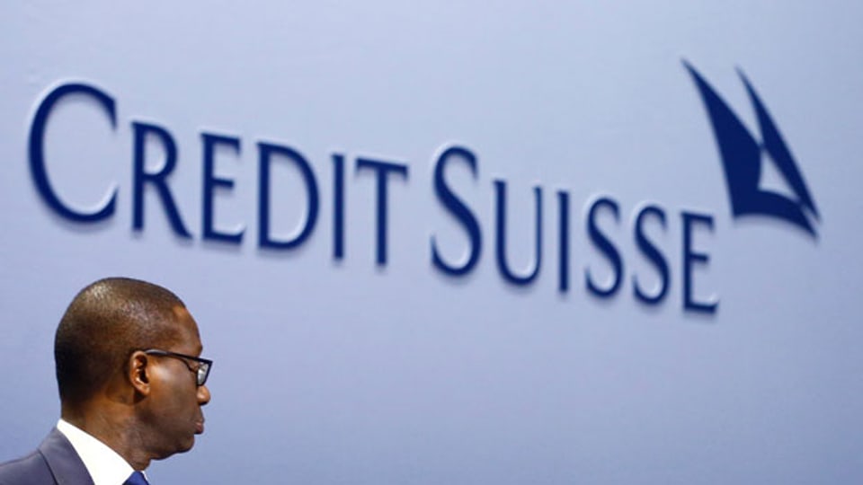Tidjane Thiam, CEO der Credit Suisse,  an der GV im Hallenstadion in Zürich am 28.4.2017.