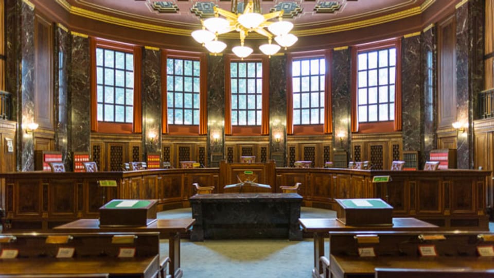 Im Grossen Saal des Bundesgerichts von Lausanne.