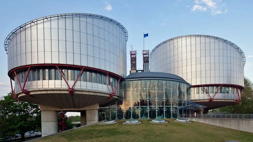 Gebäude des Europäischen Gerichtshofes für Menschenrechte in Straßburg.