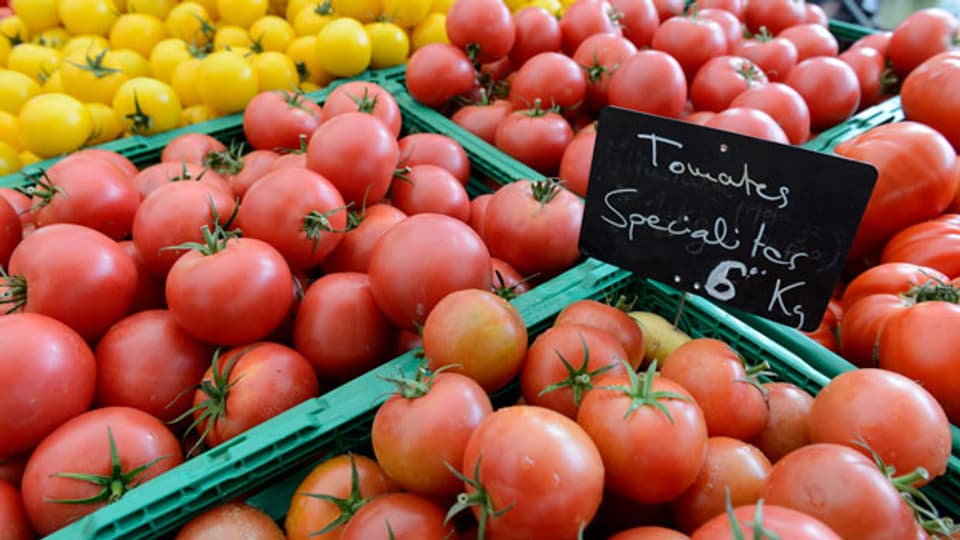 Wenn Tomaten in Süditalien an der Sonne reifen und danach mit dem Lastwagen in die Schweiz kommen, ist ihre Ökobilanz besser, als wenn Tomaten in Schweizer Gewächshäusern reifen.