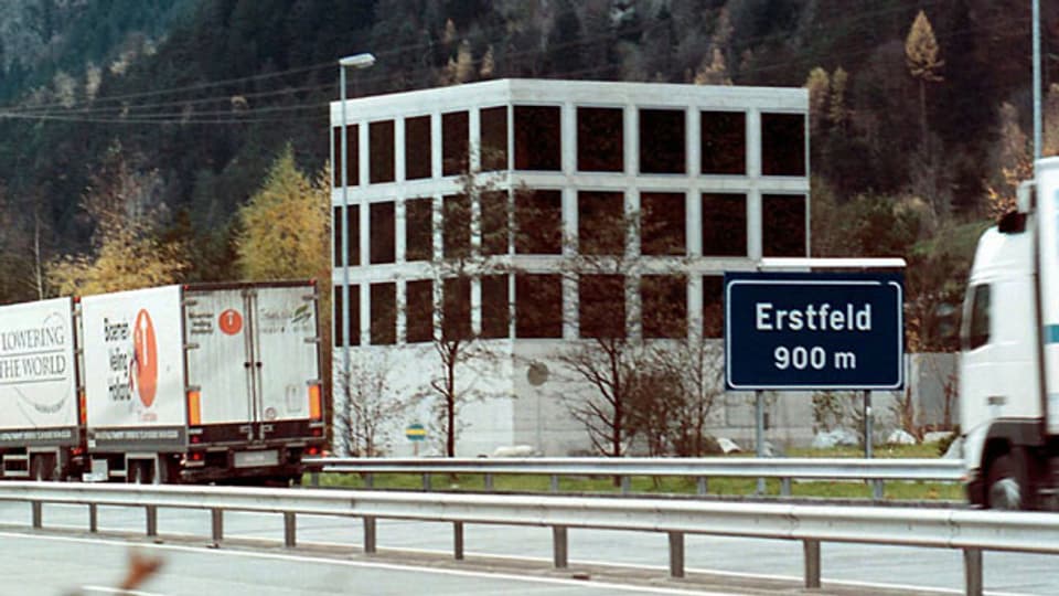 Der «Ort der Besinnung» an der Gotthard-Raststätte an der Autobahn A2 in Erstfeld.