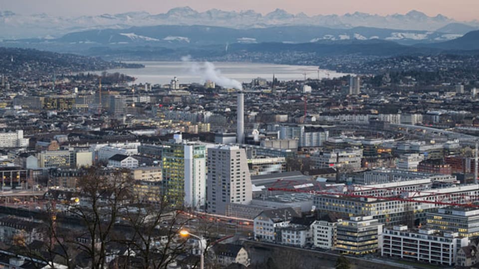 Blick auf die Stadt Zürich.