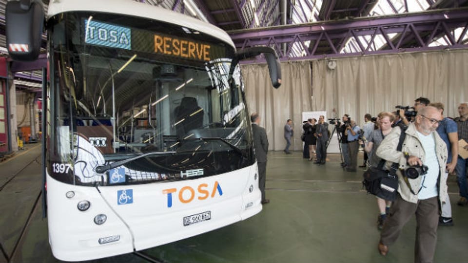 Der neue Genfer Gelenkbus TOSA