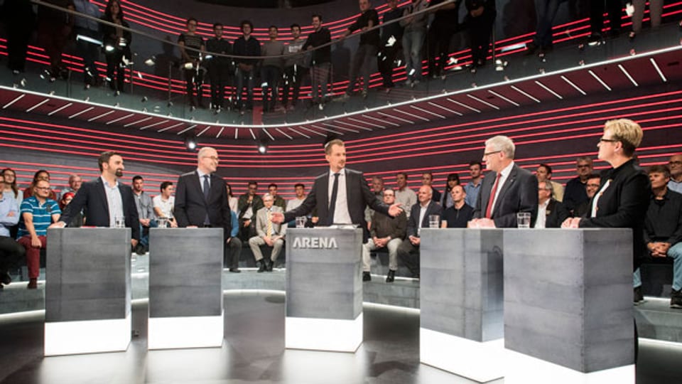SRF TV-Sendung Arena zum Thema «No Billag».