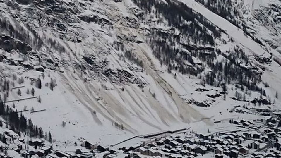 Schlammlawine in Zermatt.