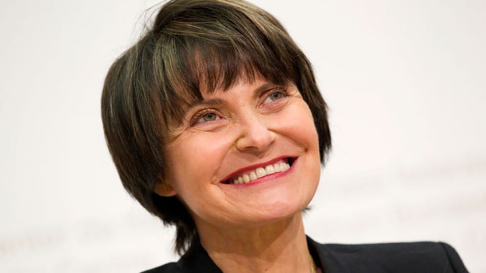 Die damalige Bundespräsidentin Micheline Calmy-Rey am 7. September 2011.