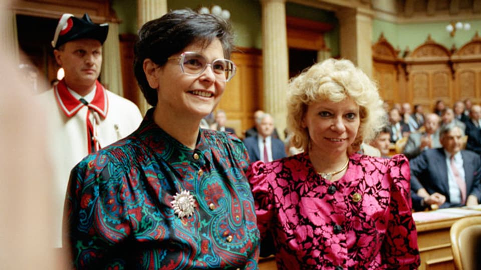 Ruth Dreifuss und Christiane Brunner.