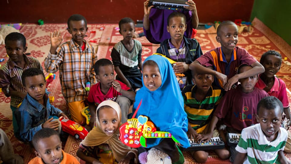 Flüchtlingskinder aus Äthiopien.