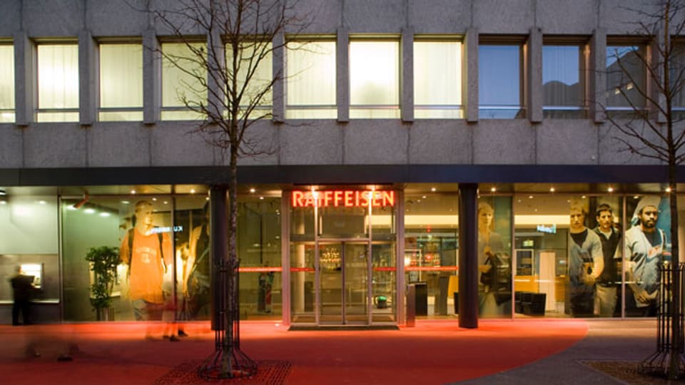 Der Hauptsitz der Raiffeisenbank in St. Gallen.