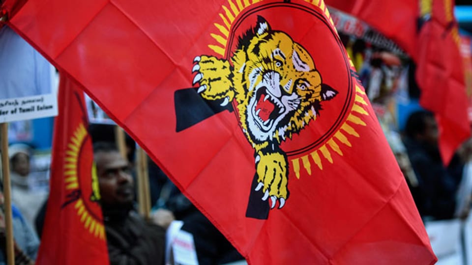 Flagge der Liberation Tigers of Tamil Eelam.